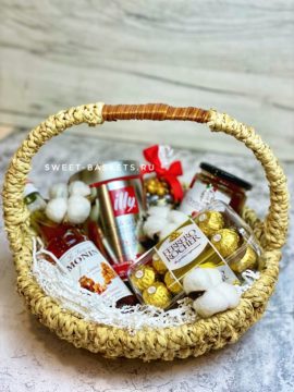 Корзина С Подарками На Новый Год Учителю Корзина С Подарками На Новый Год Учителю